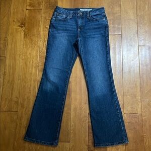 DKNY Boot Cut Mid-Rise Blue Denim Jeans Size 6 S/C Classic Nautical Casual